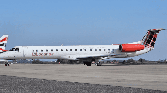 Logan Air Aircraft on Runway